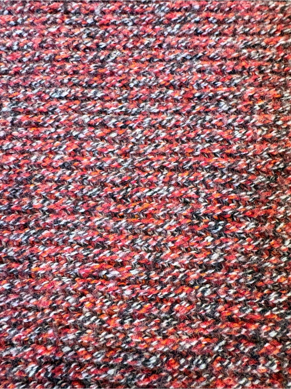 Roots Lambswool Mock Neck Sweater | 80% Lambswool | Marled Red Knit | Small - Picture 7 of 9
